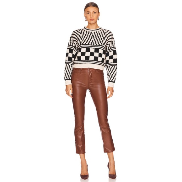 NWT - MOTHER - The Mid Rise Dazzler Ankle Pant - Friar Brown - Picture 1 of 14